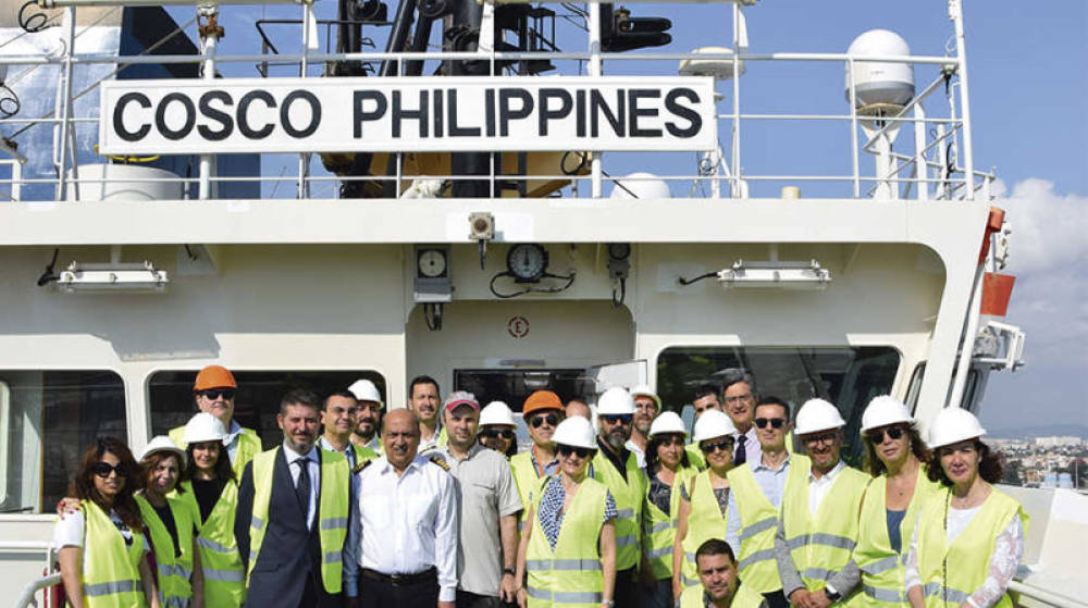 APM Terminals acoge la primera escala en el puerto de Valencia del &quot;COSCO Philippines&quot;