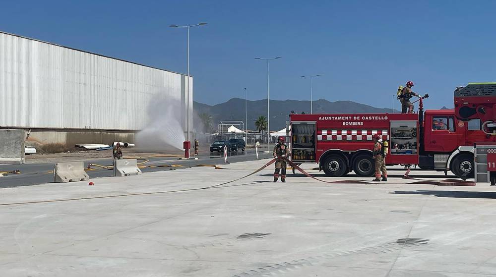 El Puerto de Castellón acoge un simulacro de nube tóxica en la empresa Quimgra