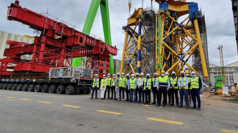 Empresas canarias visitan astillero de Navantia en A Coruña