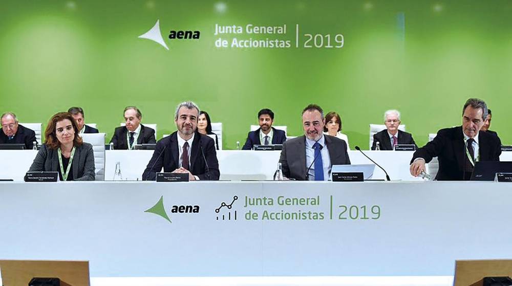 Los accionistas de Aena aprueban la distribución de dividendo con un pago de 4,75 euros brutos por acción