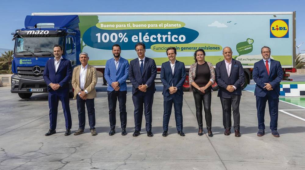 Lidl introduce camiones eléctricos en Canarias de la mano de Grupo Mazo y Daimler Truck