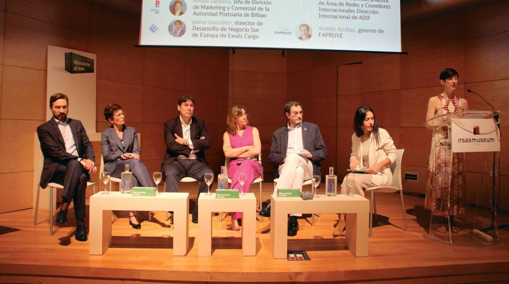 La iniciativa “Mercancías al tren” traslada un mensaje de optimismo en su presentación en Bilbao