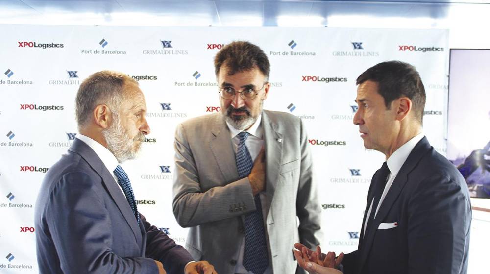 XPO presenta a bordo del nuevo buque de Grimaldi, su estrategia multimodal