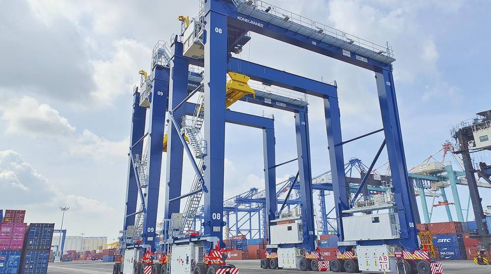 Konecranes suministrará 5 RTG híbridas a CMA CGM para su terminal del Puerto de Taiwán