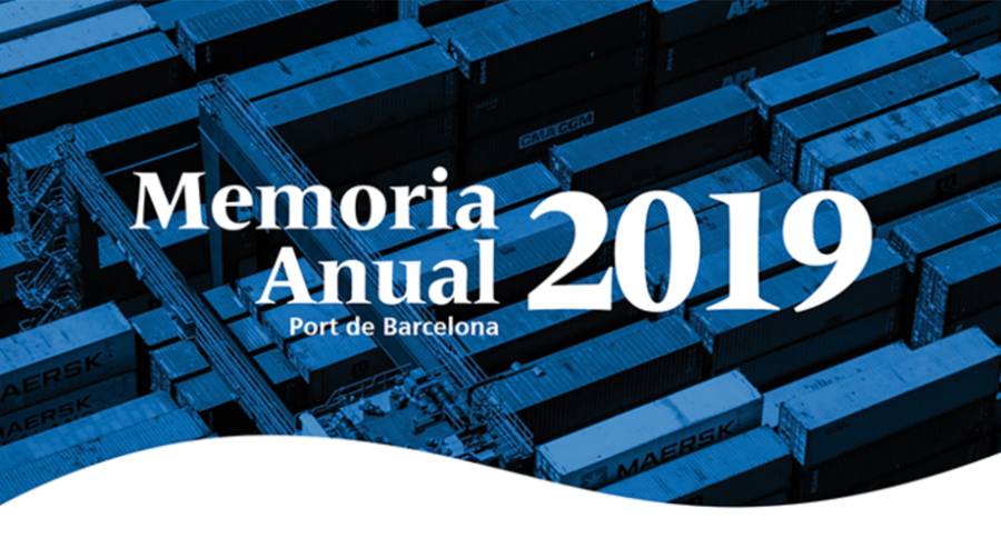 Portada Memoria Anual del Port de Barcelona 2019.