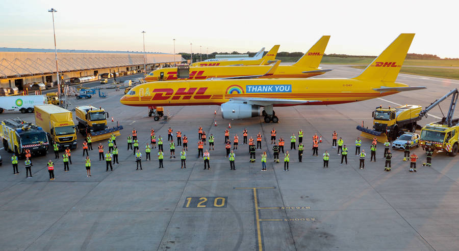 El avi&oacute;n Boeing 757F personalizado, est&aacute; difundiendo un mensaje de agradecimiento en toda Europa y m&aacute;s all&aacute;.