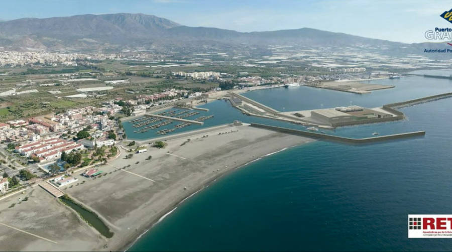 Simulaci&oacute;n del Puerto de Motril tras la finalizaci&oacute;n de las cuatro fases del Master Plan. Foto RETE - AP de Motril.