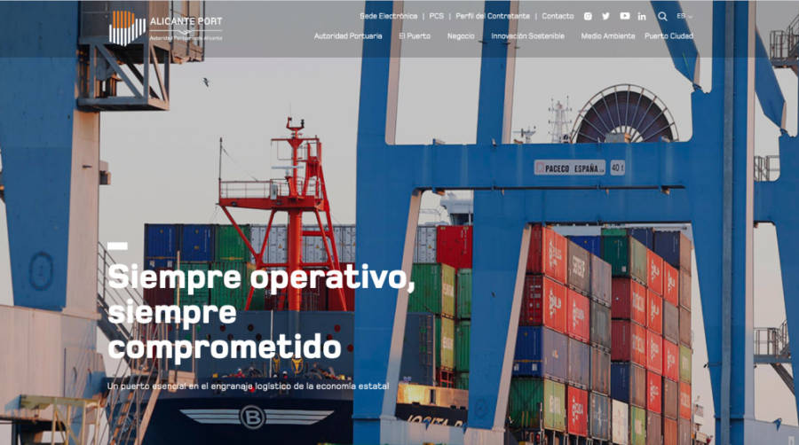 El Puerto de Alicante estrena nueva p&aacute;gina web