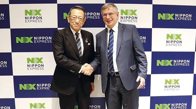 Mitsuru Saito, CEO de Nippon Express Holdings y Stefan Krauter, propietario y fundador de Cargo-partner.
