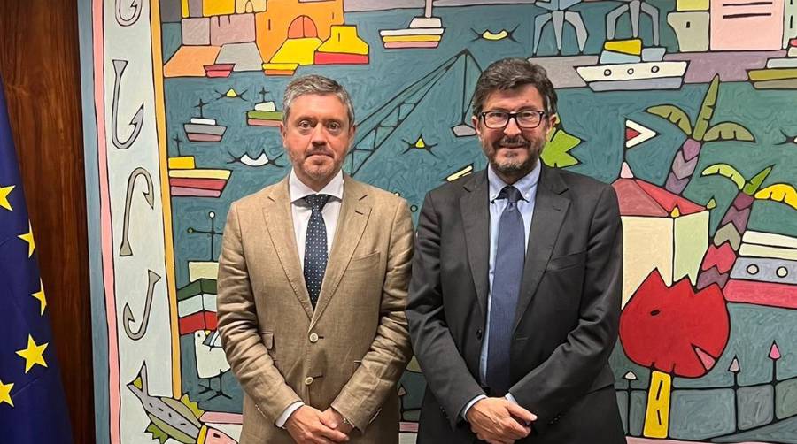 Juan Manuel Doncel, presidente de la Autoridad Portuaria de Ceuta; y Álvaro Rodríguez Dapena, presidente de Puertos del Estado.