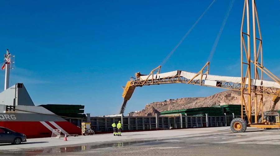 AP de Almería arranca 2022 con más de 198.000 toneladas de graneles sólidos exportados