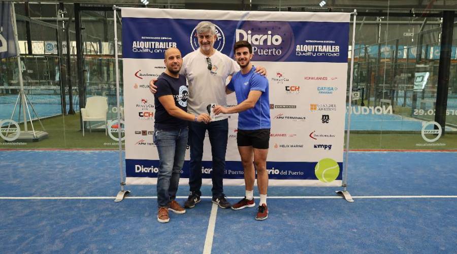 Trasmed GLE y Transportes Chavarría e Hijos, empresas ganadoras del I Torneo de Pádel Diario del Puerto