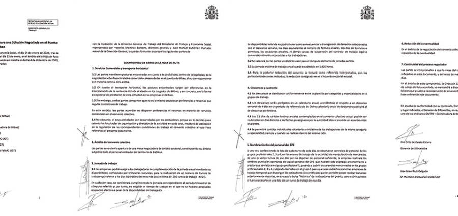 El documento del Ministerio de Trabajo fue firmado por los representantes de empresas y sindicatos.