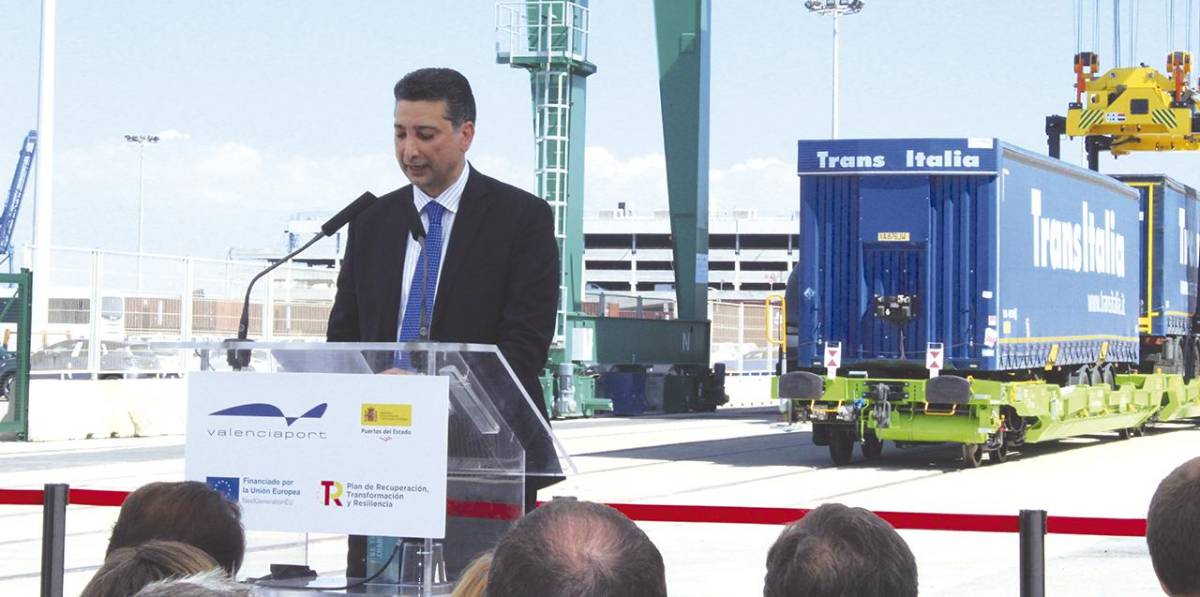 Inauguración autopista ferroviaria Valencia Madrid