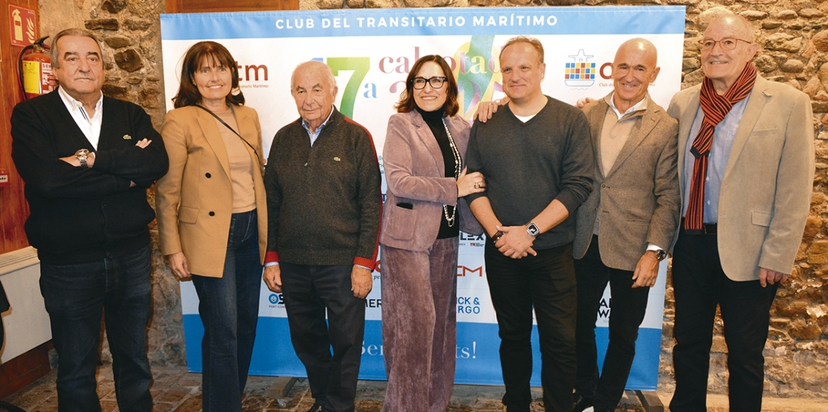 Junta del Club del Transitario Marítimo: Emili Sanz, Nuria Rubí, Jesús Revilla, Lydia Díaz, Miguel Corell, Xavi Casas y Jaume Altisent. Foto J.C.P.