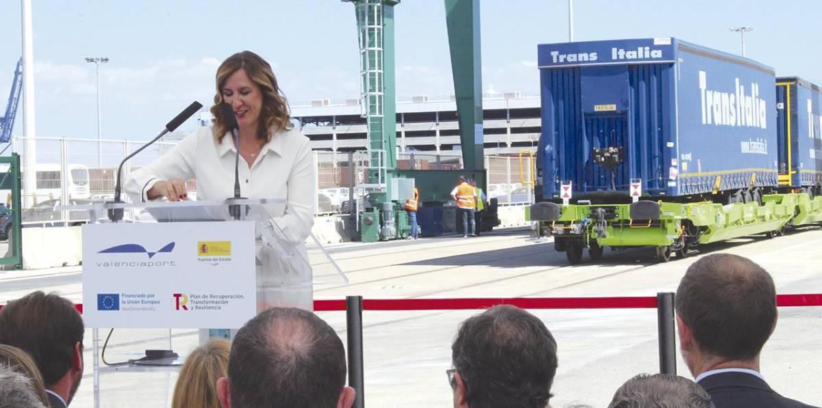 Inauguración autopista ferroviaria Valencia Madrid