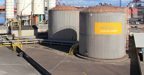 Ditecpesa cuenta con dos terminales de almacenamiento en los puertos de Alicante y Gij&oacute;n.