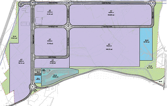 Plano de la urbanizaci&oacute;n de la fase 2 de Logis Empord&agrave;.