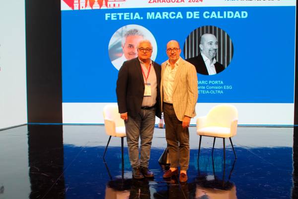 $!Enric Ticó, presidente de FETEIA y Marc Porta, presidente de la Comisión ESG de FETEIA. Foto J.P.