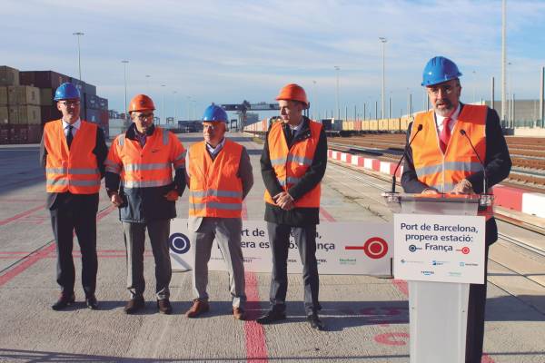 $!En noviembre de 2023 se estrenó la conexión ferroviaria directa entre el Puerto de Barcelona y Francia