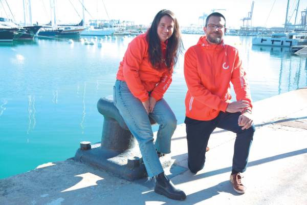 $!Catarina López y Thomas Gaylling en el Puerto de Valencia. Foto J.C.P.