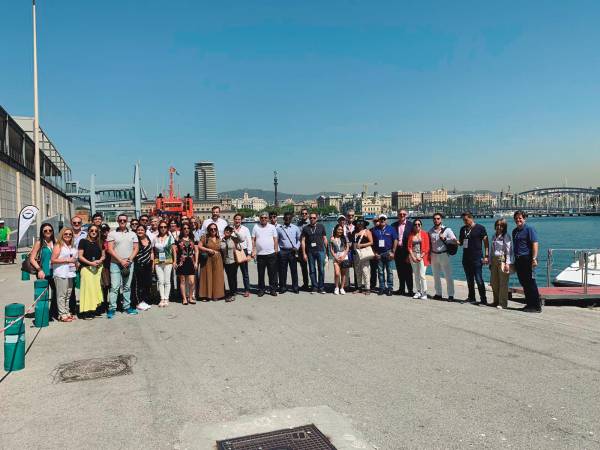 $!Imagen del encuentro presencial de socios de World Wine Cargo Alliance en Barcelona en 2019.