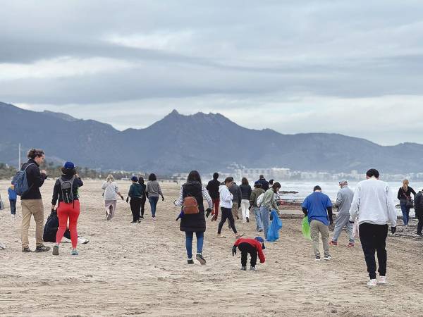 $!La campaña de limpieza de playas de PortCastelló recoge 19 kilos de residuos