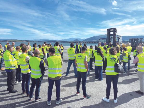 $!Wallenius Wilhelmsen realizó varias demostraciones sobre cómo manipula y trata la carga fraccionada de manera previa al embarque.