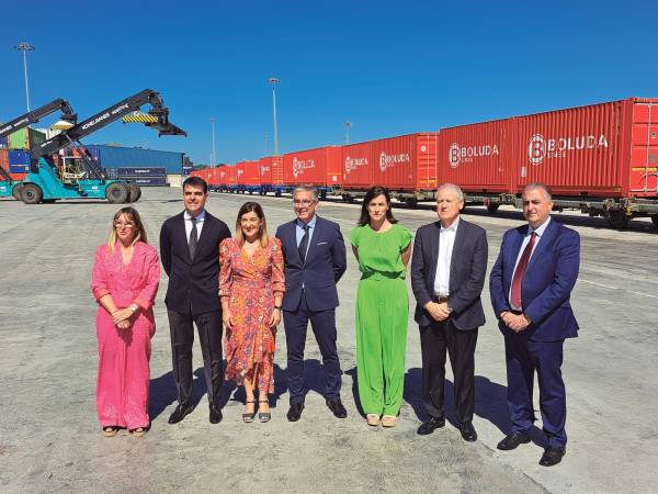 $!Boluda Maritime Terminals Santander activa su segunda fase e inaugura apartadero ferroviario