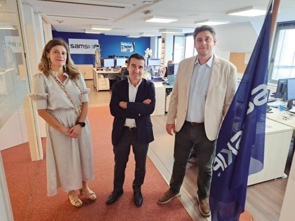 $!El equipo de Samskip de la oficina de Bilbao posee una amplia y acreditada experiencia y conocimiento del short sea shipping y la logística multimodal. Foto J.P.