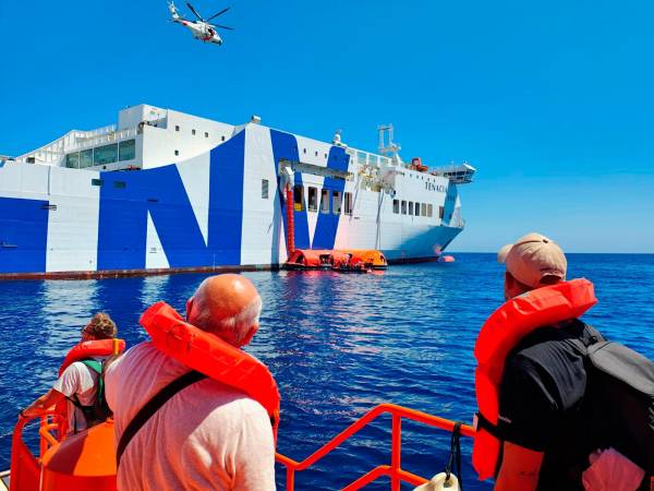 $!Todos los pasajeros del ferry “Tenacia” se encuentran ya en Valencia