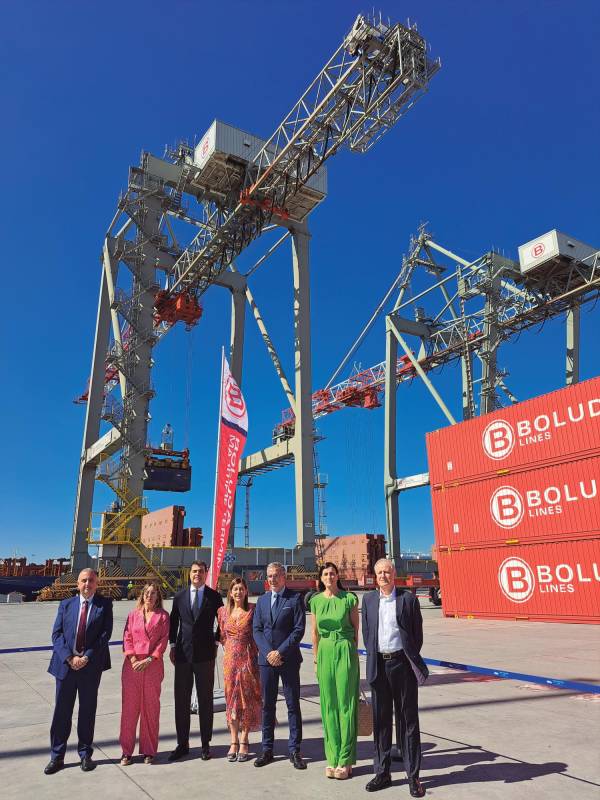 $!Boluda Maritime Terminals Santander activa su segunda fase e inaugura apartadero ferroviario