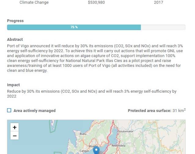 El Puerto de Vigo se compromete a ser sumidero de CO2 en 2030