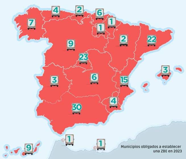 Nuevo mapa de emisiones de la red de carreteras de España