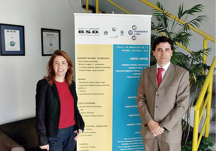 Regina Dom&iacute;nguez, directora de BSD Logistic y Gonzalo, Director de BSD Pharmalog.