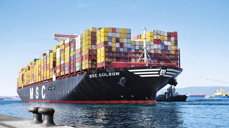 El “MSC Gülsun” fue uno de los primeros barcos “megamax 24” en incorporarse a las rutas regulares.