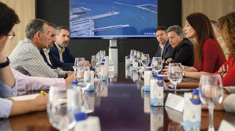 Reunión técnica entre la Autoridad Portuaria de Almería y la Dirección General de la Marina Mercante en la sede de la APA.