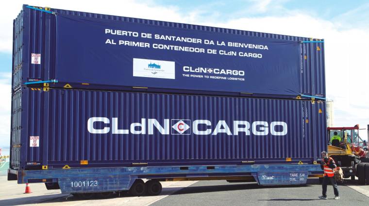 CLdN inició sus operaciones en Santander el 25 de octubre de 2016 con la llegada del primer contenedor. Foto J.P.