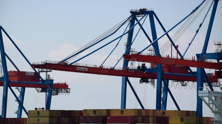 Imagen de contenedores en el puerto de Valencia.