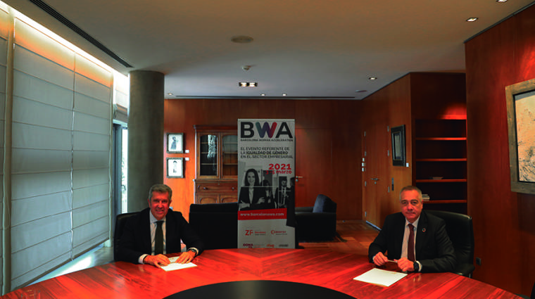 Javier Collado, director general de la Fundaci&oacute;n Incyde, y Pere Navarro, delegado especial del Estado en el CZFB.