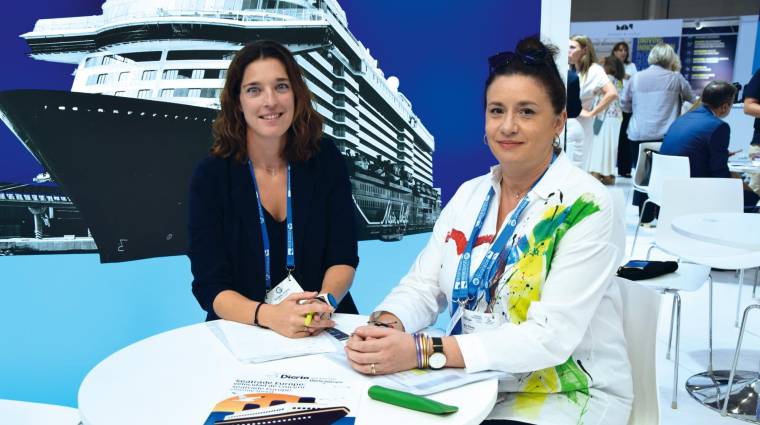 Gemma Gracia, Cruise Manager y Mar Pérez, jefa de División de Cruceros. Foto B.C.