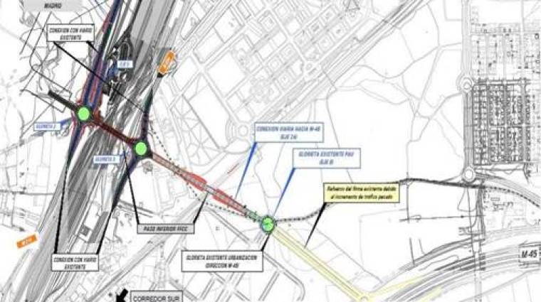 Mitma formaliza el contrato para la redacci&oacute;n del proyecto de acceso viario a la terminal intermodal de mercanc&iacute;as de Vic&aacute;lvaro desde la autopista M-45.