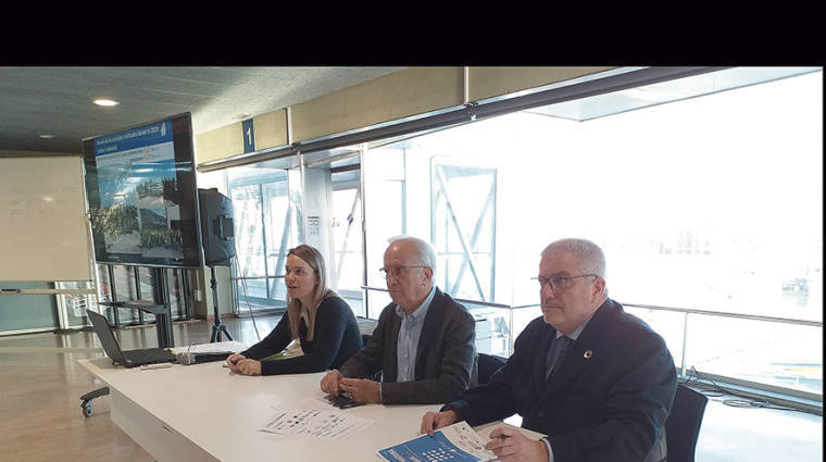 Marta Miquel, Chief Business Officer de la Escola Europea; Joaquim Caban&eacute;, presidente del grupo de trabajo de formaci&oacute;n y ocupaci&oacute;n; y Eduard Rod&eacute;s, director de la Escola Europea. Foto. J.C.S.