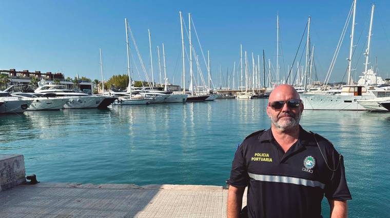 Gabriel Bosch, delegado del sindicato CAP y policía portuario en el Puerto de Palma.