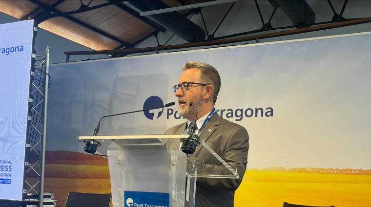 Saül Garreta, presidente de Port Tarragona ayer en Agrifood. Foto: J.P.