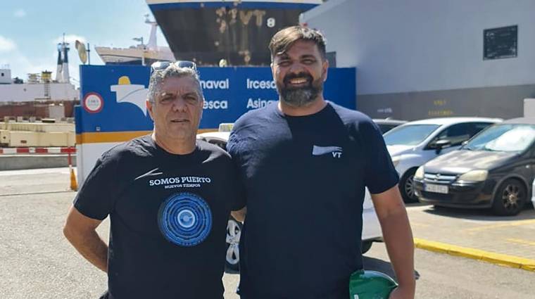 José Juan Zamorano, coordinador de la Zona Canaria de CETP; y Jesús Iván Jiménez, nuevo delegado en VT Shipping.