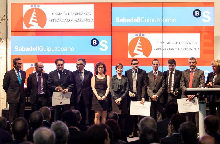 El acto de entrega de los galardones se celebr&oacute; en la sede de&nbsp;C&aacute;mara de Gipuzkoa, en Donostia, el 9 de mayo.