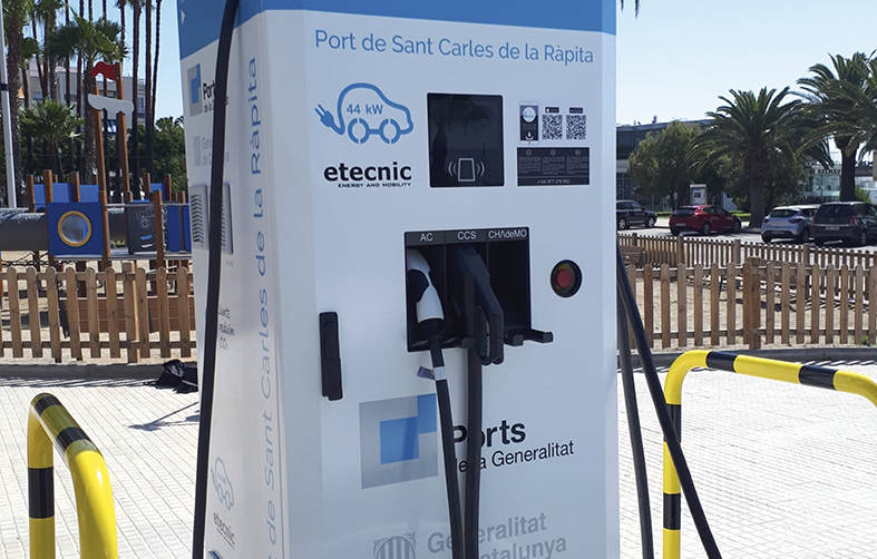 Ports de la Generalitat instala puntos de carga de veh&iacute;culos el&eacute;ctricos en cinco puertos catalanes