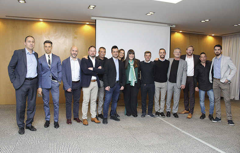 Los m&aacute;ximos directivos de WFS en Espa&ntilde;a y a nivel internacional arroparon al nuevo equipo de WFS en Barcelona. Foto E. Garc&iacute;a.