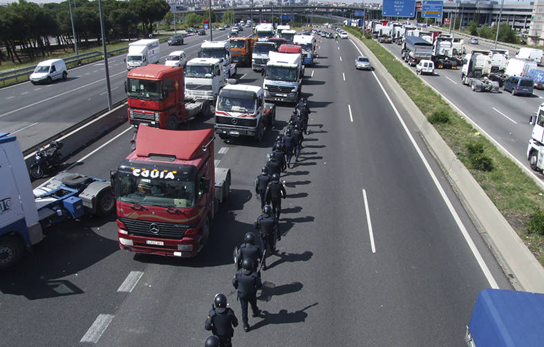 Movilizaciones durante el paro de 2008.